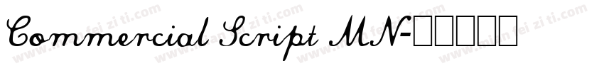 Commercial Script MN字体转换